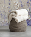 Chic Cream Lavender Strokes