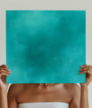Textured bright Cobalt Aqua