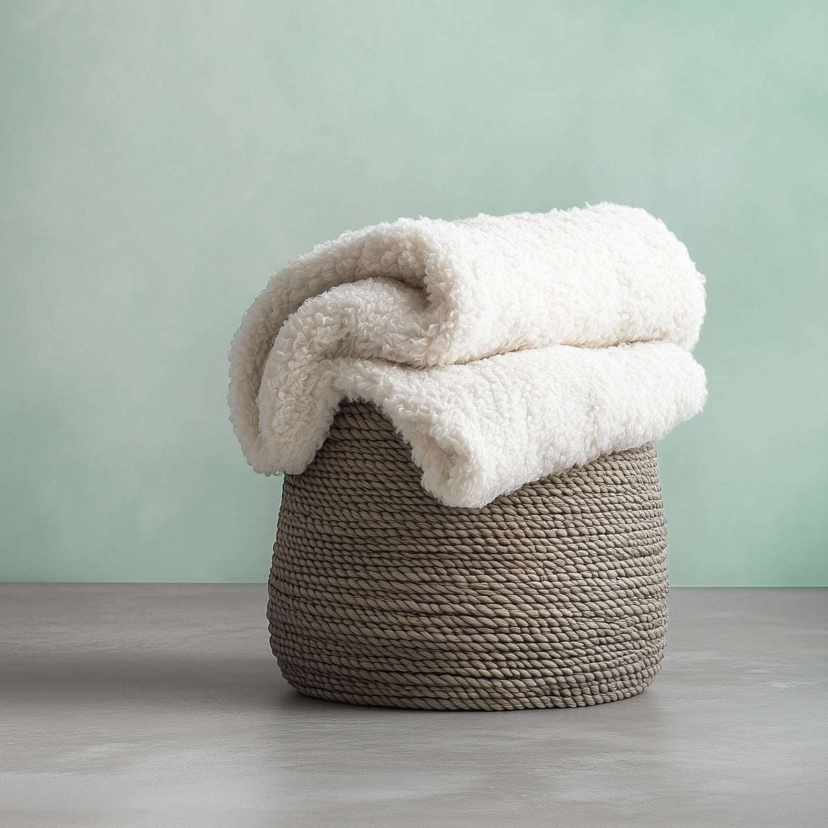 Textured pale Frosted Mint