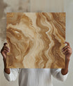 Whimsical Brown Marble