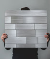 Minimalist Brushed Silver Metallic