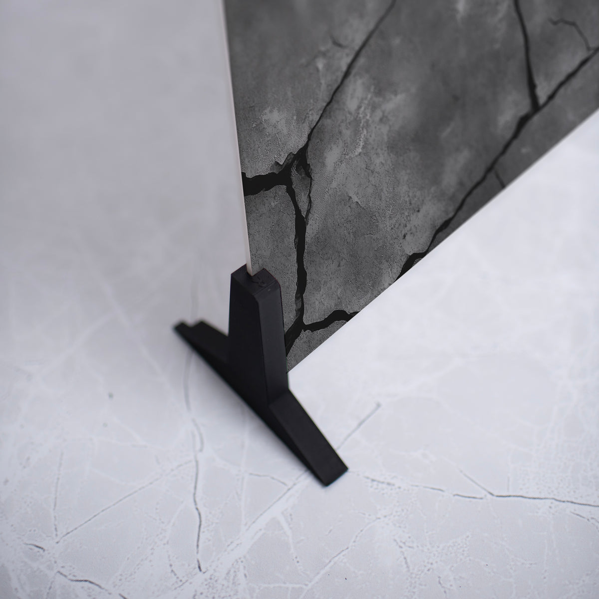 Striking Cracked Concrete