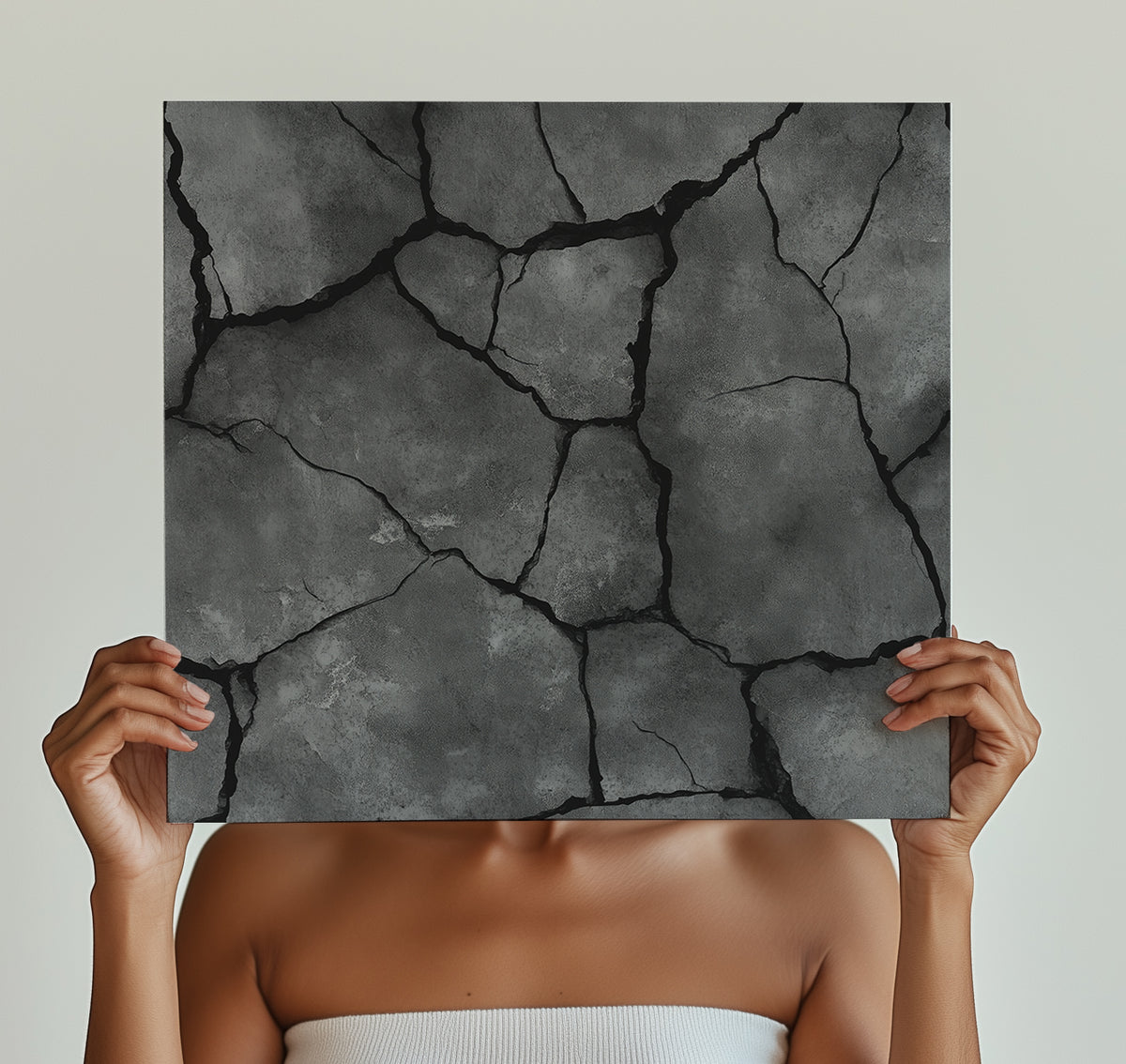 Striking Cracked Concrete