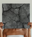 Striking Cracked Concrete