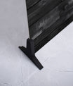 Whimsical Distressed Black Wood