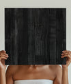 Classic Distressed Black Wood