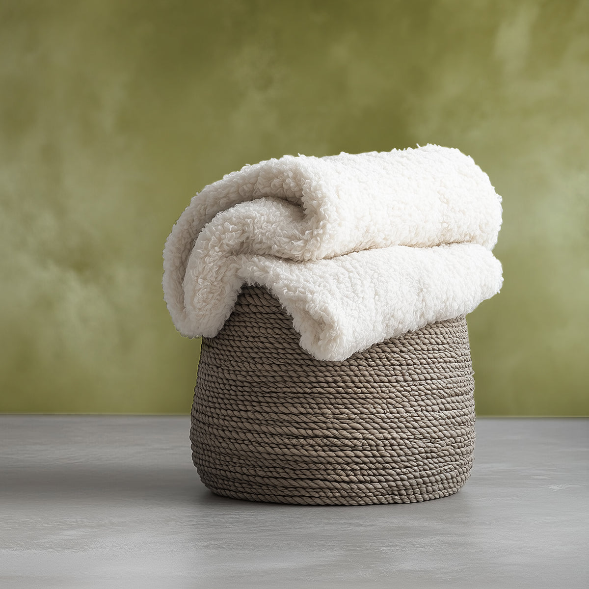 Structured Earthy Olive Green