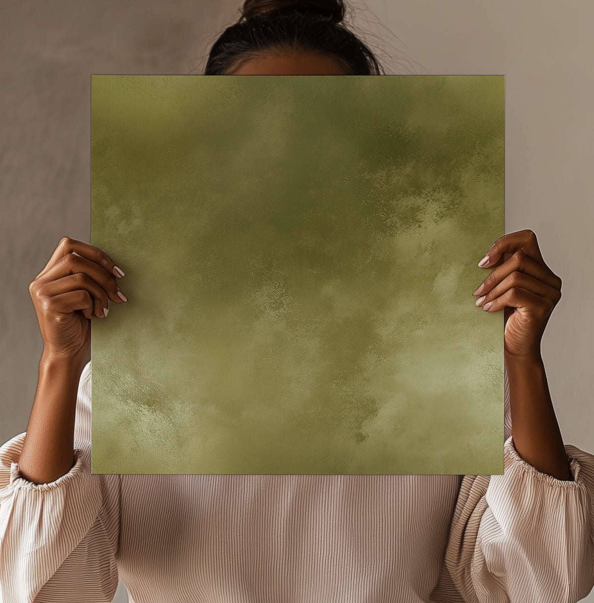 Structured Earthy Olive Green