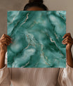Structured Green Marble