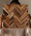 Enchanting Herringbone Wood