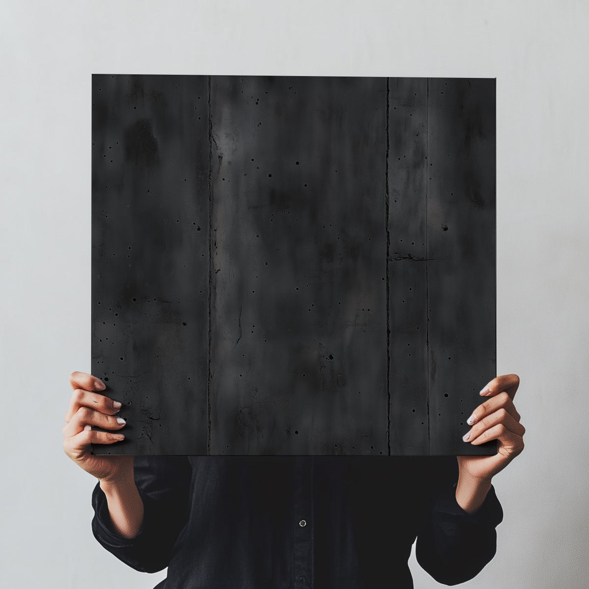 Chic Black Concrete