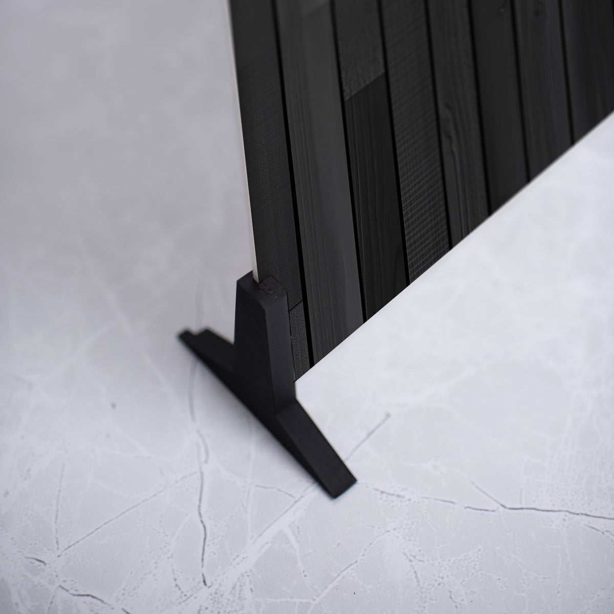 Textured Modern Sleek Black Wood
