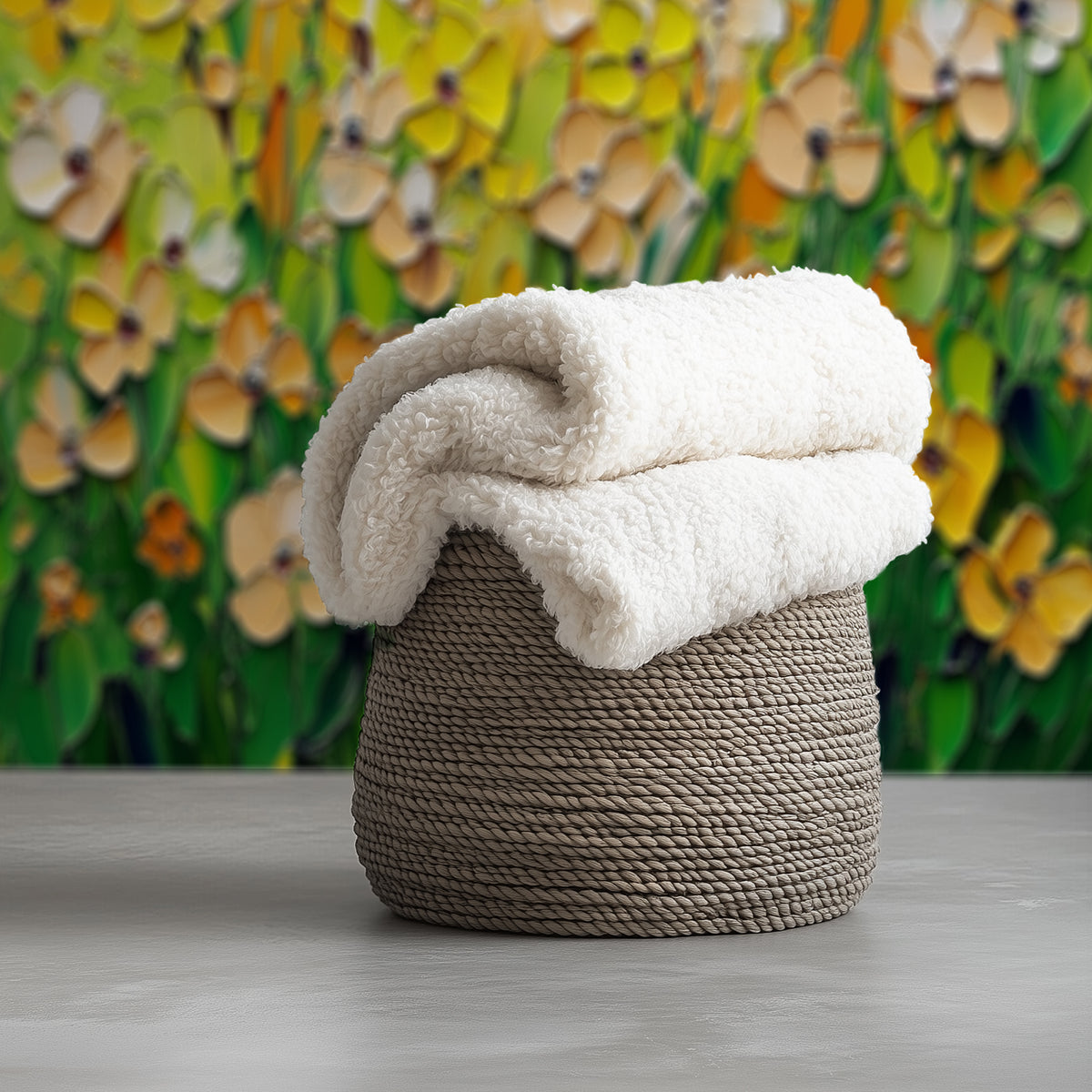 Serene Orange Yellow Green Petals