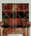 Sharp Plaid Fabric