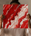 Intricate Red Marble