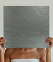 Exquisite Silver Metallic Leather