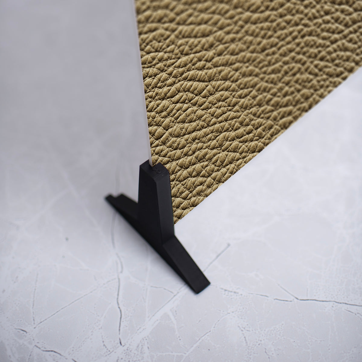 Minimalist Gold Metallic Leather