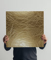 Elegant Gold Metallic Leather