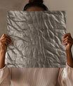 Smooth Pewter Metallic Leather