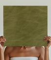 Vivid Green Textured Leather