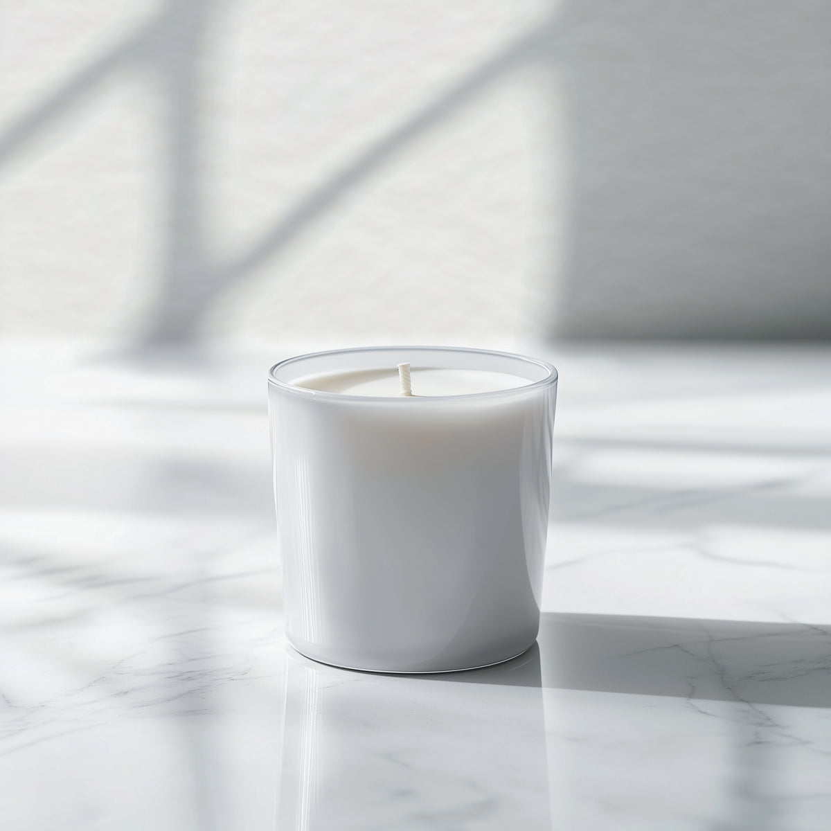 Polished White Leather