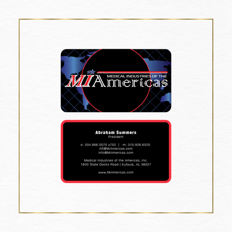 Custom Business Card Design Embossed Foil Modern
